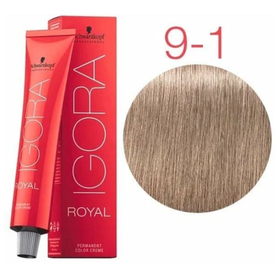 Краска для волос блондин сандрэ - Schwarzkopf Igora Royal 9-1