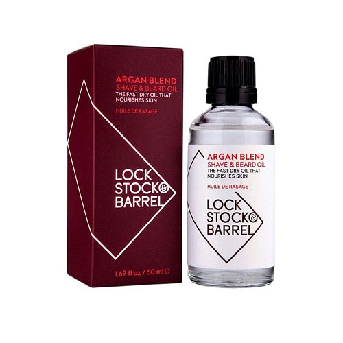 Масло аргановое для бритья и бороды - LockStock&Barrel Argan Blend Shave&Beard Oil