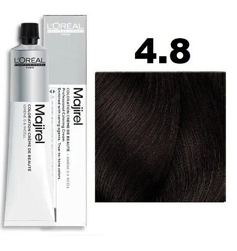 Краска для волос - Majirel No. 4.8 (Шатен мокка)