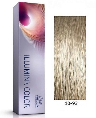 Стойкая крем-краска 10/93 Яркий блонд золотистый сандрэ - Wella Professional Illumina Color 10/93 60 ml