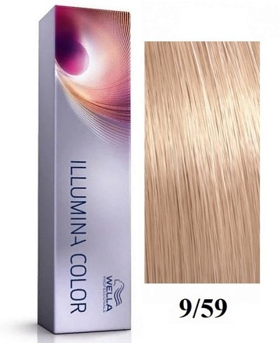 Стойкая крем-краска 9/59 Очень светлый блонд махагоновый сандре - Wella Professional Illumina Color 9/59 60 ml