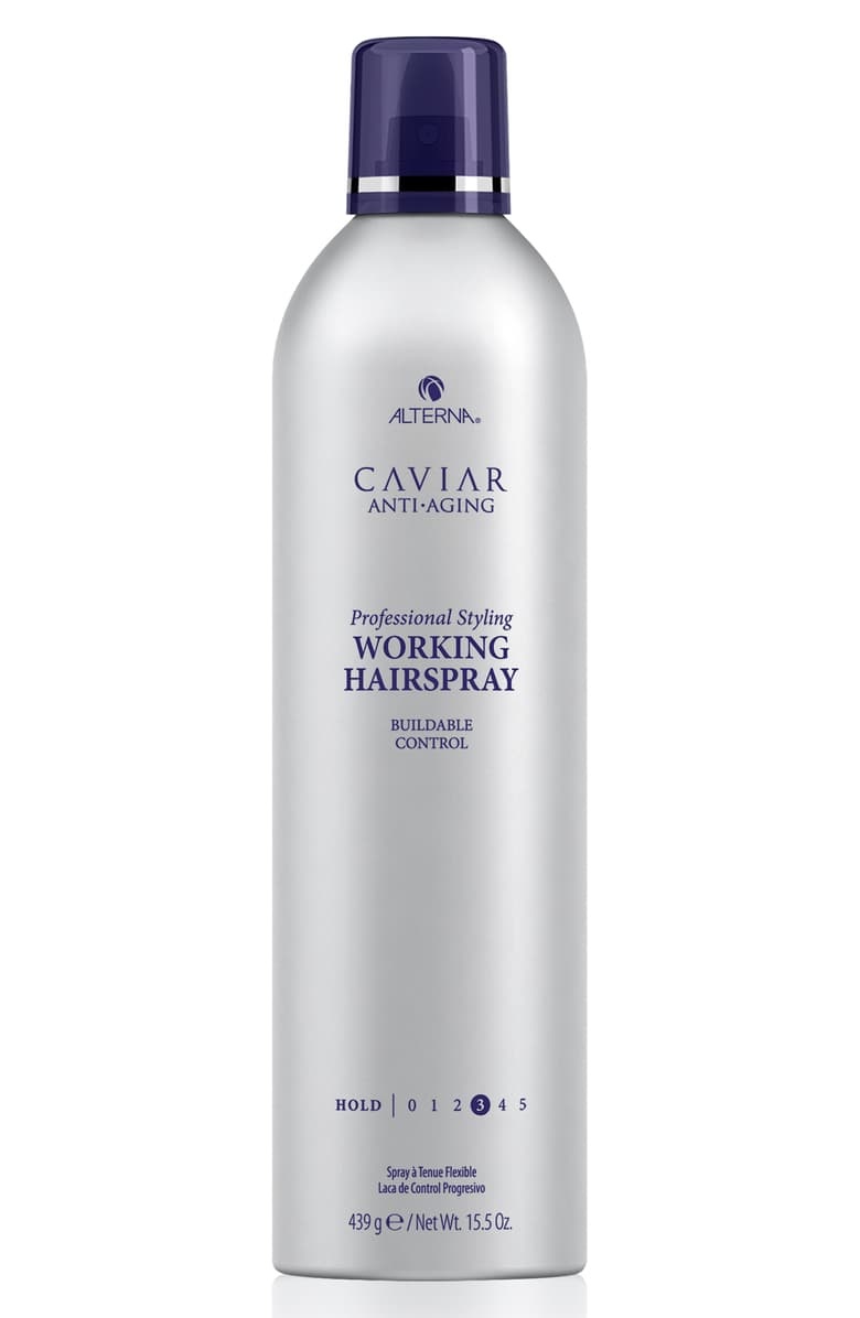 Лак подвижной фиксации с антивозрастным уходом - (Alterna Caviar Anti-Aging Professional Styling Working Hairspray - Back bar)