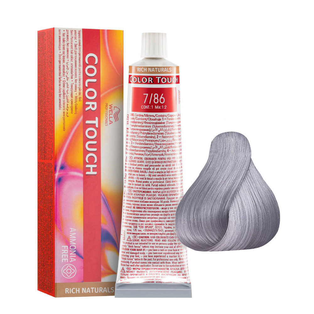 Блонд жемчужно-фиолетовый - Wella Professional Color Touch 7/86 60 ml