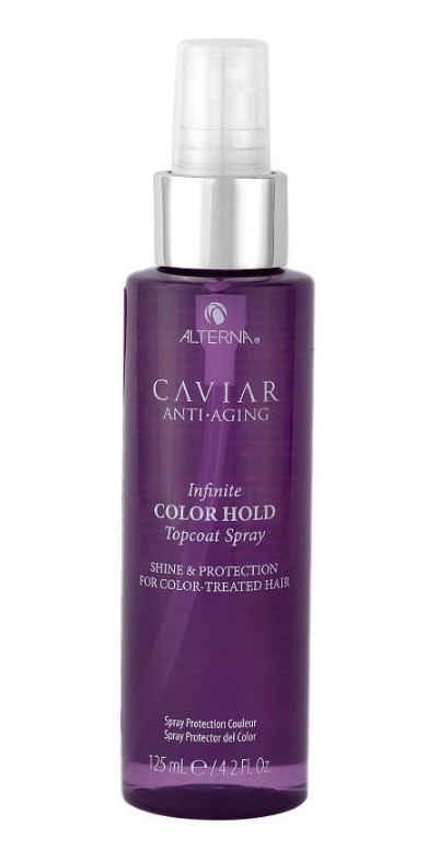 Ламинирующий спрей-глянец для окрашенных волос с комплексом фиксации цвета - (Alterna Caviar Anti-Aging Infinite Color Hold Topcoat Shine Spray)