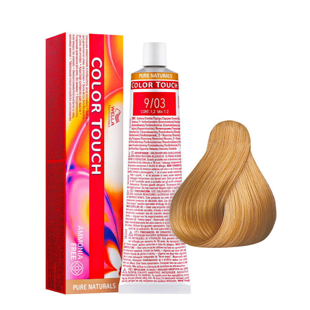 Лён - Wella Professional Color Touch 9/03 60 ml