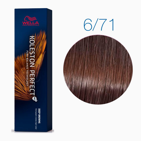 Стойкая крем-краска 6/71 Королевский соболь - Wella Professional Koleston Perfect 6/71 60 ml