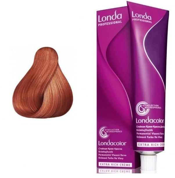 Стойкая крем-краска светлый блонд медно-золотистый - Londa Professional Londacolor Creme Extra Rich 8/43 60 мл