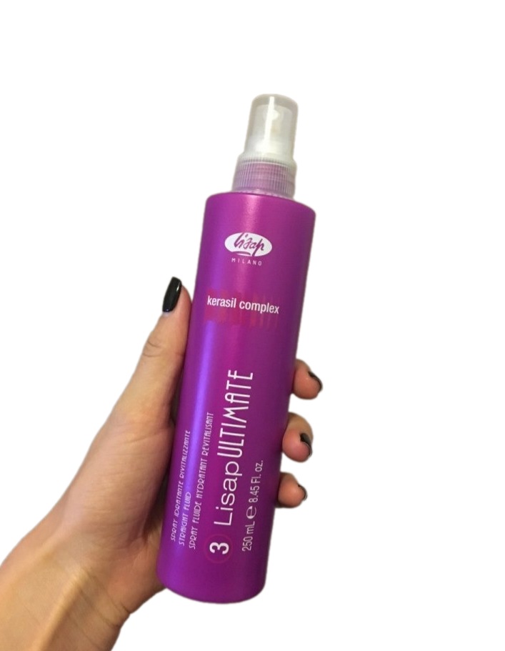 Спрей-флюид для выпрямления и термозащиты волос - Lisap Ultimate 3 Straight Fluid