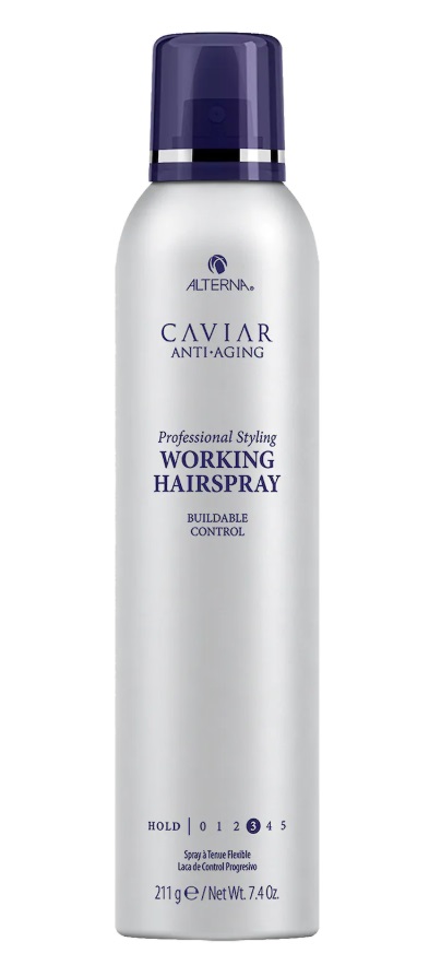 Лак подвижной фиксации с антивозрастным уходом - (Alterna Caviar Anti-Aging Professional Styling Working Hairspray - Back bar)