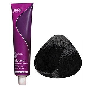 Стойкая крем-краска Черный - Londa Professional Londacolor Creme Extra Rich 2/0 60 мл