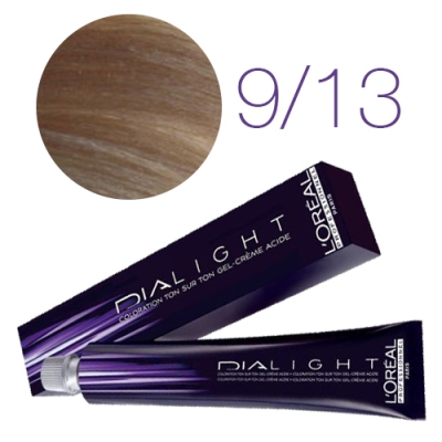 Краска для волос - L'OREAL DIA Light 9.13 (Очень светлый блондин бежевый)