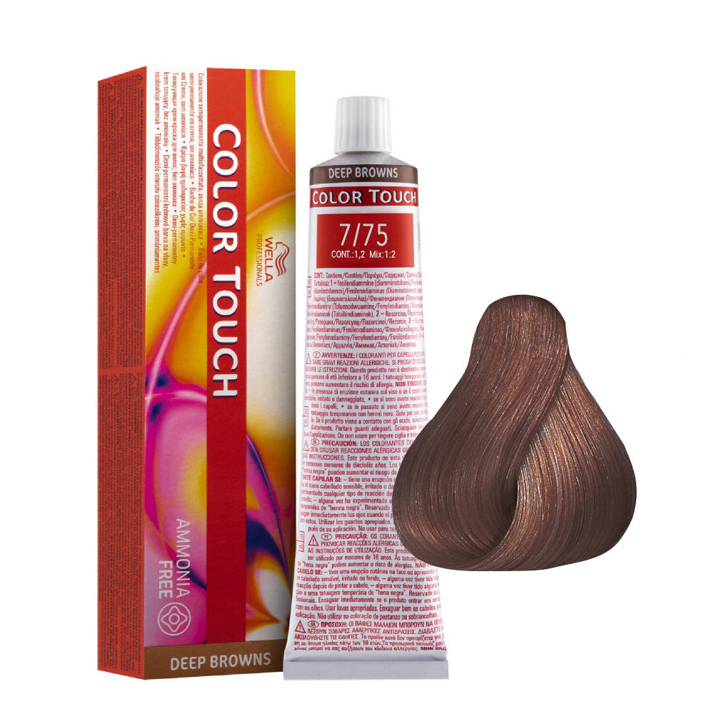 Светлый палисандр  - Wella Professional Color Touch 7/75 60 ml