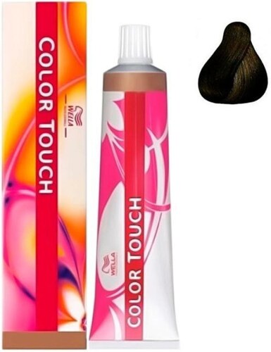 Коричневый коричнево-пепельный - Wella Color Touch 4/71 60 ml