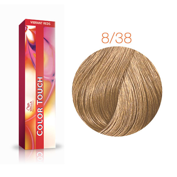 Тонирующая краска 8/38 Светлый блонд золотой жемчуг - Wella Professional Color Touch 8/38 60 ml