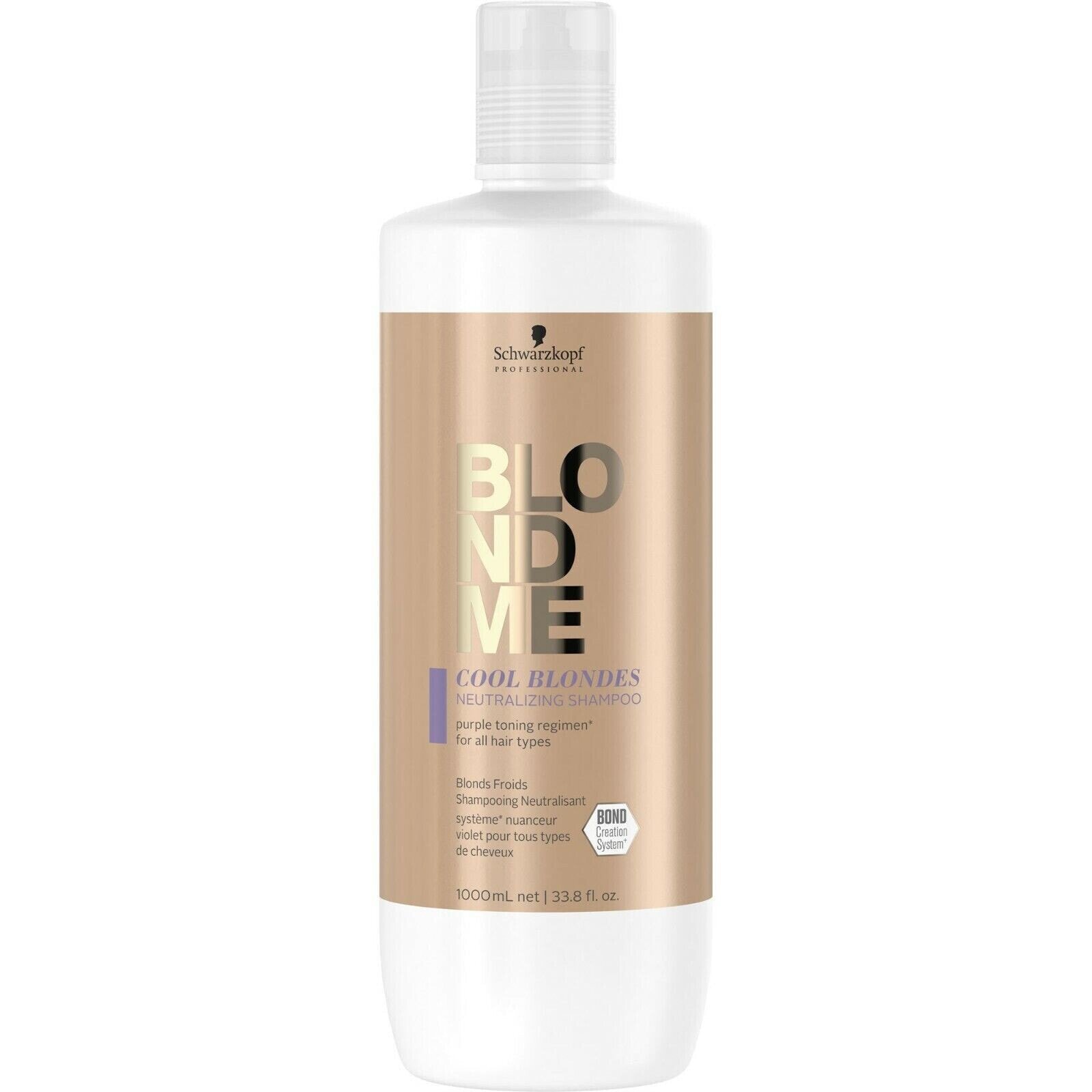 Нейтрализующий шампунь для холодных оттенков блонд - Schwarzkopf Professional BlondMe Cool Blondes Neutralizing Shampoo 1000ml