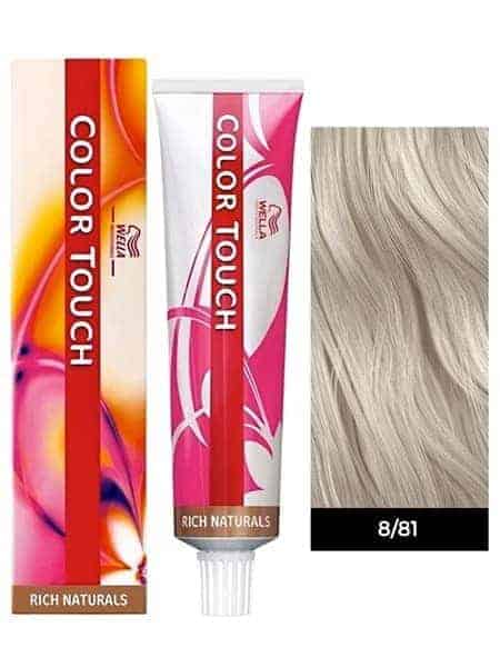 Тонирующая краска серебрянный - Wella Professional Color touch 8/81 