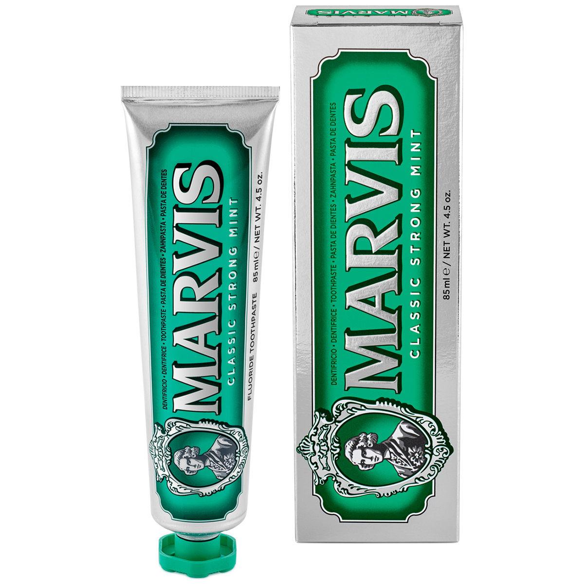 Зубная паста Классическая насыщенная мята зеленая - Marvis Classic Mint Strong Toothpaste