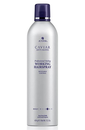 Лак подвижной фиксации с антивозрастным уходом - (Alterna Caviar Anti-Aging Professional Styling Working Hairspray - Back bar)