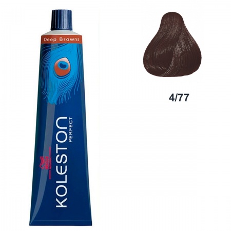 Стойкая крем-краска 4/77 Горячий шоколад - Wella Professional Koleston Perfect 4/77 60 ml