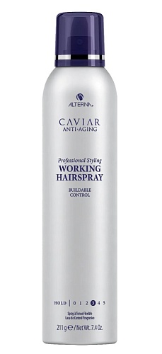 Лак подвижной фиксации с антивозрастным уходом - (Alterna Caviar Anti-Aging Professional Styling Working Hairspray - Back bar)