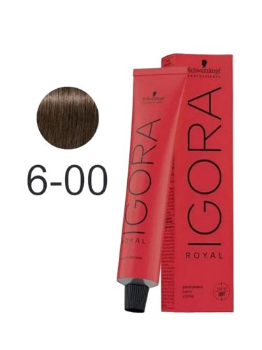 Краска для волос темный русый натуральный экстра - Schwarzkopf Igora Royal 6-00