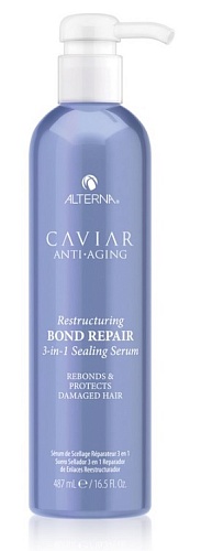 Уплотняющая сыворотка тройного действия для восстановления волос - (Alterna Caviar Anti-Aging Restructuring Bond Repair 3-in-1 Sealing Serum)