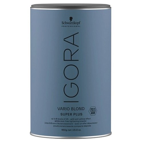 Белый обесцвечивающий порошок - Schwarzkopf Professional Igora Vario Blond Super Plus 