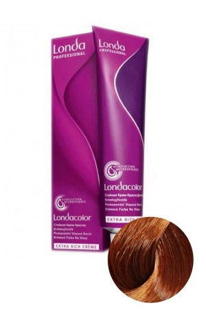 Стойкая крем-краска для волос блонд медный - Londa Professional Londacolor Creme Extra Rich, 7/4 60 мл