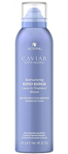 Интенсивный мусс для протеинового восстановления структуры волос - (Alterna Caviar Anti-Aging Restructuring Bond Repair Leave-In Treatment Mousse)