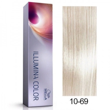 Стойкая крем-краска 10/69 Яркий блонд фиолетовый сандрэ - Wella Professional Illumina Color 10/69 60 ml