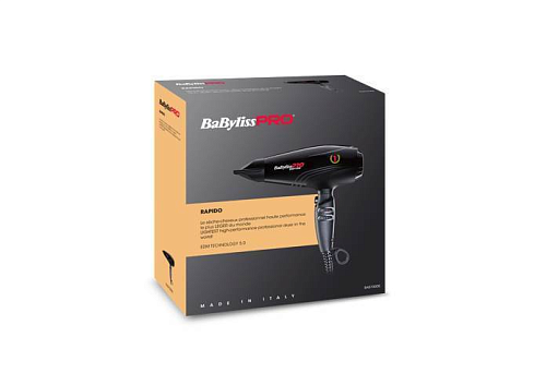 Профессиональный фен - BaByliss PRO BAB7000IE RapidoBlak2200W