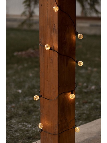 Гирлянда шары "Сказочные огни" 30 светодиодных ламп, 10 м (G40 String lights)