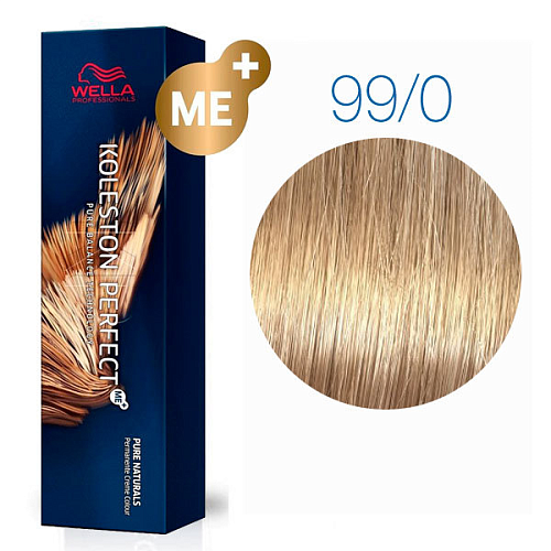 Стойкая крем-краска 99/0 Очень светлый блонд интенсивный натуральный - Wella Professional Koleston Perfect 99/0